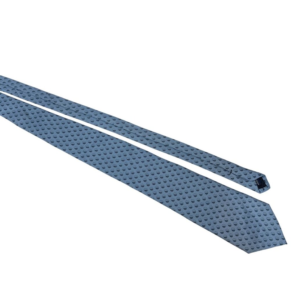 Vineyard Vines Custom Collection Blue Silk Tie With Sun Life Financial Logo